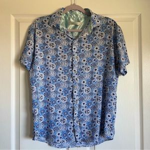 Men’s Jimmy Stuart Button Down Printed Dress Shirt